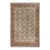 Rug & Kilim’s Khotan Style Rug in Distressed Blue, Beige-Brown Trellis Pattern For Sale