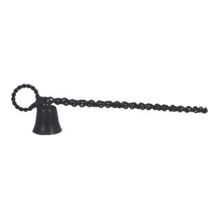 Vintage Black Candle Snuffer, Twisted Handle For Sale