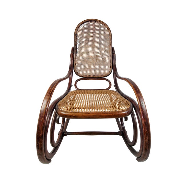 Art Nouveau Rocking Chair by Michael Thonet for Thonet Brothers, Austria, 1904 For Sale - Image 3 of 5