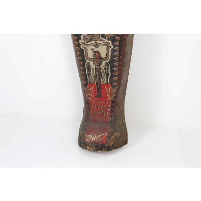 Paper 1st Half 20th Century Polychrome Theater Papier-Mâché Sarcophagus Cover, 1950s For Sale - Image 7 of 11