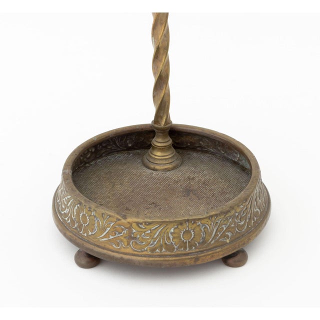 Early 20th Century Victorian Style Brass Fireplace Tools Set, 5 Pieces For Sale - Image 5 of 11
