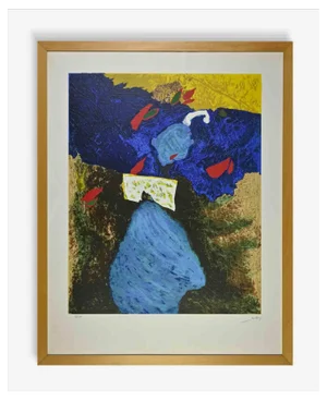 Gianni Dova, Color Abstraction, Screen Print, 1970s