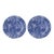William Morris "Marigold" Blue and White Plates by Goodies - a Pair For Sale