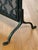 Arts and Crafts Cast Brass and Iron Fire Screen in Black, Single Panel, Early 20th C. For Sale - Image 9 of 13