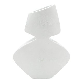 Modern Sculptural Vase in Shagreen by R&y Augousti For Sale