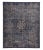 Navy and Smoke Blue Wool Rug From Rk Distressed Collection For Sale In New York - Image 6 of 6