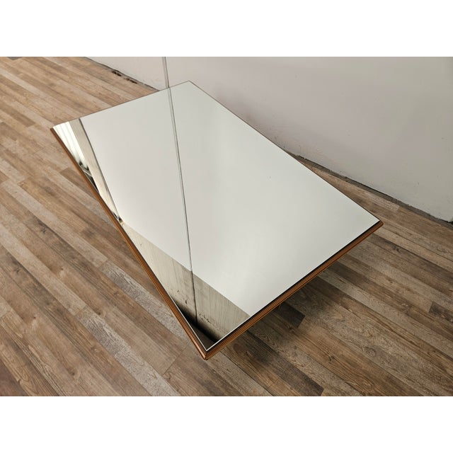 Mid-Century Modern Coffee Table with Mirrored Top attributed to Pierre Cardin, 1970 For Sale - Image 3 of 15