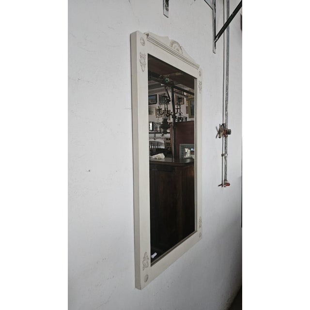 Lacquered Wooden Mirror For Sale - Image 6 of 6