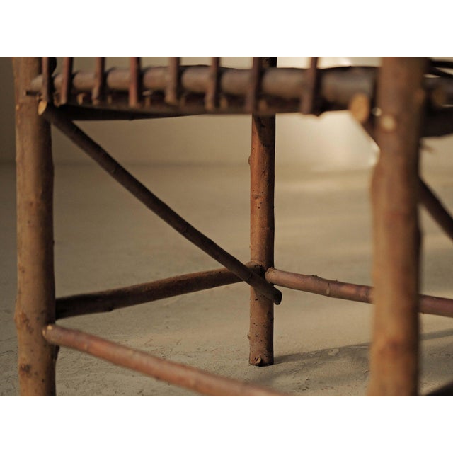 Brutalist Naive Hazelnut Branch Armchair, France, 1970 For Sale - Image 6 of 17