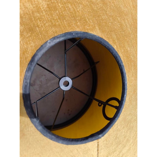 Textile Pendant Light attributed to Jebbe Scheib for Forestier, 1970 For Sale - Image 7 of 9