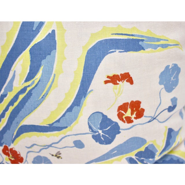 2020s Lake August "Agave Americana" 24" Square Hand Blocked Linen Pillow For Sale - Image 5 of 8