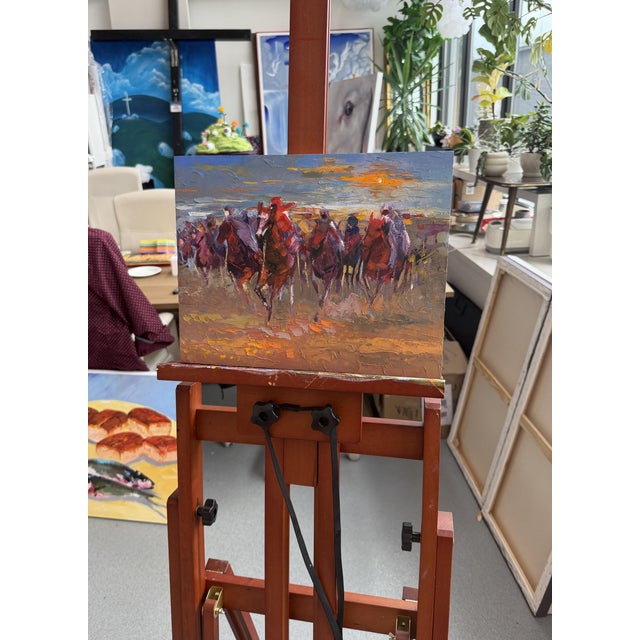 I Painted The Durbar Spirit to capture the raw energy and movement of the Durbar festival, a significant part of my...