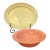 Vintage 1940s Hazel-Atlas "Moderntone" Platonite Pastel Serving Set - Oval Platter & Large Bowl For Sale