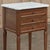 Mid 20th Century Pair Antique French Directoire Mahogany End Tables With Carrara Marble For Sale - Image 5 of 17