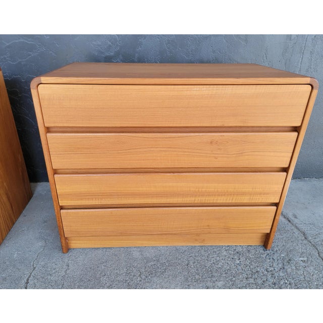 Mid 20th Century Danish Modern Teak Dressers - A Pair For Sale - Image 5 of 16