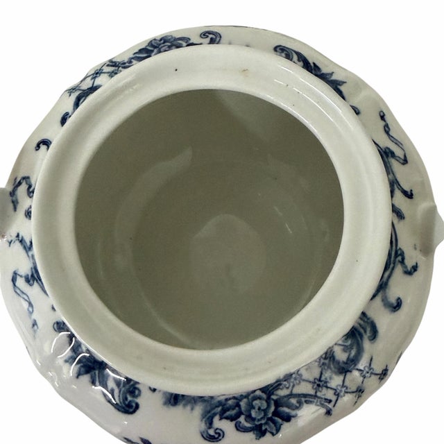 French Country Mid 20th Century Villeroy & Boch “Valeria” Covered Sugar Dish For Sale - Image 3 of 5