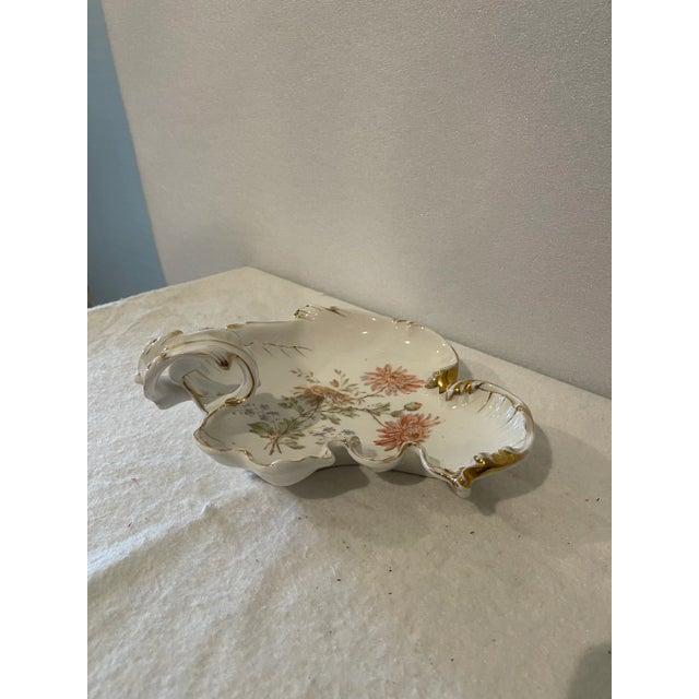 Rococo Late 19th Century Porcelain Handled Dish For Sale - Image 3 of 5