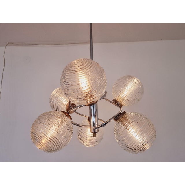 Mid-Century Modern Large Mid-Century Galaxy Sputnik Chandelier, Germany, 1970s For Sale - Image 3 of 16