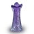 Early 20th Century Lavender Crystal Art Deco Vase For Sale - Image 4 of 6
