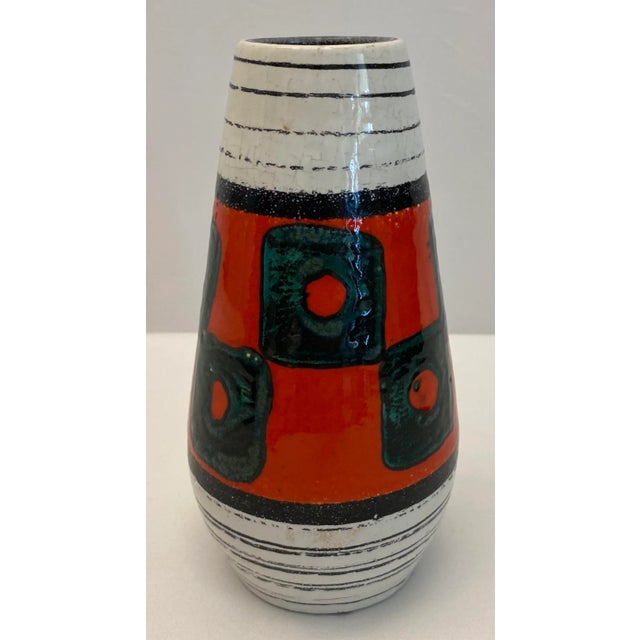 Mid-Century Modern Small West Germany Ceramic Vase, Vintage Mid-Century Art Pottery For Sale - Image 3 of 6
