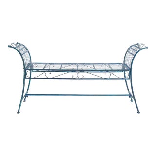 Hadley Bench - Mossy Blue For Sale