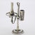 Vintage Italian Handmade Genuine Silver Old Oil Lamp Dollhouse Miniature For Sale - Image 6 of 9