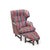 Edward Wormley for Dunbar Janus Mid Century Wingback Mahogany Lounge Chair and Ottoman For Sale - Image 9 of 10