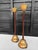 Brown Japanese Meiji Buddhist Candlesticks, 1910s, Set of 2 For Sale - Image 8 of 11