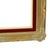Vintage Baroque Style Gilt Frame in Red Velvet For Sale - Image 16 of 18