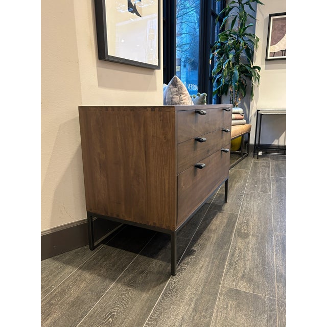 Mid-Century Modern Four Hands Trey Large Nightstand For Sale - Image 3 of 9