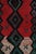 1950s Vintage Mid-Century Moroccan Geometric Diamond Red Green and Black Wool Shag Rug For Sale - Image 5 of 10