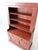 Red Antique Red Step Back Cupboard Cabinet For Sale - Image 8 of 18