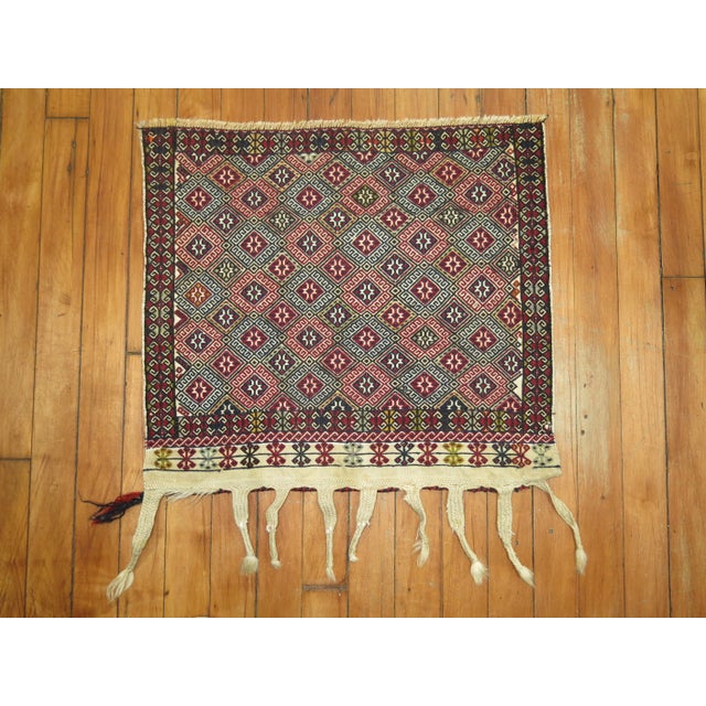 Early 20th Century Tribal Flatweave - 1'6" x 1'8" For Sale In New York - Image 6 of 6