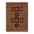 Rust Sultani Garden Panel Wool Rug, 5'10" X 8'1" For Sale