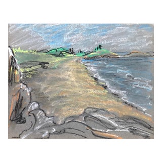 1930s Eleanore Stevens Impressionist Coastal Landscape For Sale