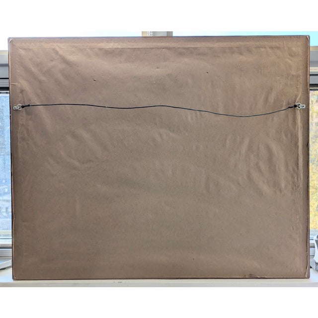 Gold Rene After Picasso Framed Acrylic Painting Art on Canvas For Sale - Image 8 of 10