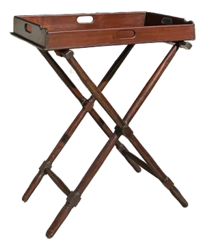 Mahogany Serving Tray on Stand, England, Circa 1890