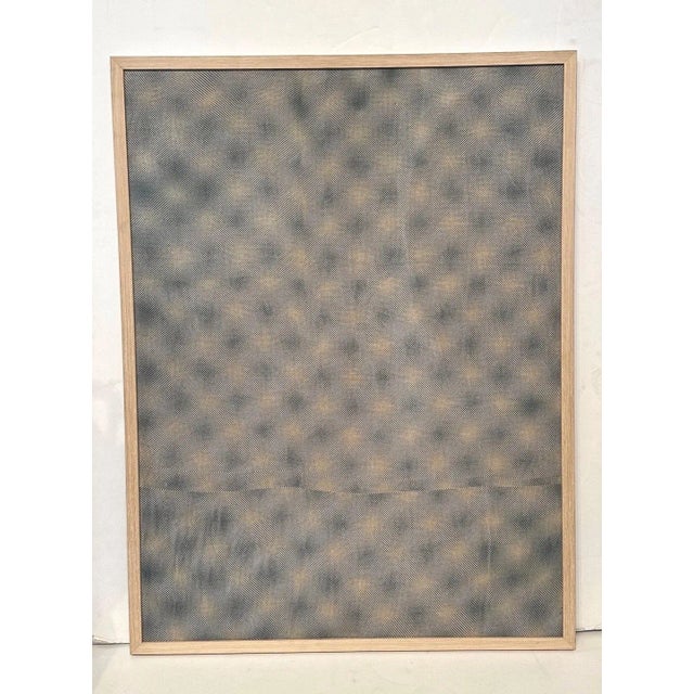 Signed and dated, unique, untitled, 2011, *cyanotype-on-linen artwork by internationally exhibited British-born artist,...