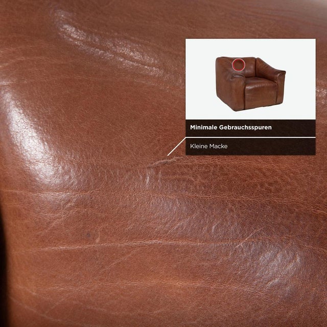 Brown Vintage DS 47 Leather Armchair in Brown with Manual Function from de Sede For Sale - Image 8 of 17