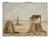 Franco Marzilli, Seaside, 1970s, Oil Painting on Canvas For Sale