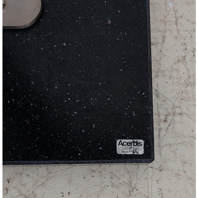 Brushed Steel and Marble Coat Rack from Acerbis International, 1970s For Sale - Image 12 of 14