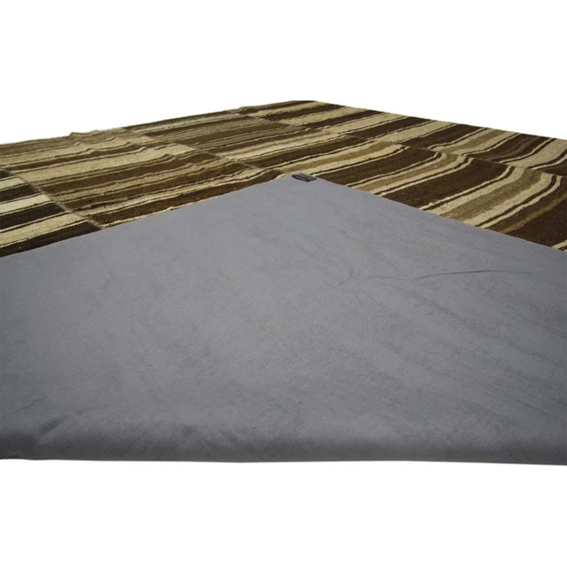 Mid 20th Century Mid 20th Century Wabi-Sabi Turkish Kilim Rug - 09'06 X 09'01 For Sale - Image 5 of 7