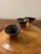 Vintage Mid-Century American Studio Pottery Triple Bud Weed Pot Vase For Sale - Image 4 of 7