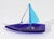 Glass Vintage Modern Murano Glass Model of Sailing Ships For Sale - Image 7 of 18