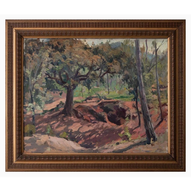 Autumn and Light, Large Oil on Canvas, 1930s For Sale - Image 5 of 5