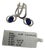 Natural Blue Sapphire & Diamond Earring in 18k Gold For Sale
