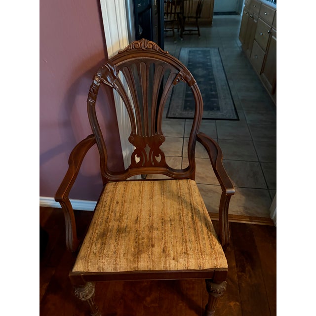 Antique 9-Piece Mahogany Dining Set - Excellent Restoration Project For Sale - Image 4 of 5