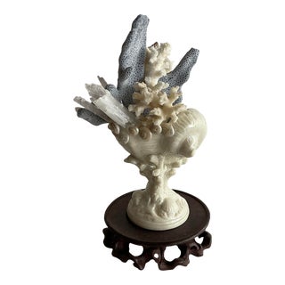 Shelled Beleek Porcelain Nautilus For Sale