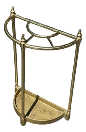 Share Vintage Brass and Iron Umbrella Stand