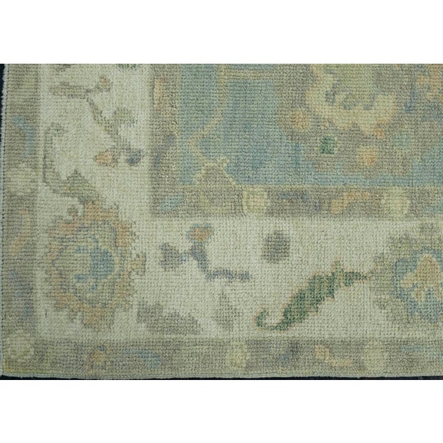 Turkish Oushak Rug 5' x 6'4" #17030 For Sale - Image 4 of 8